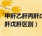 甲肝乙肝丙肝戊肝一次檢查價格（甲肝乙肝丙肝戊肝區(qū)別）