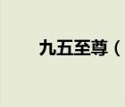 九五至尊（說一說九五至尊的簡介）