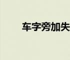 車字旁加失念什么（車失念什么字）