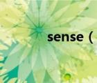 sense（說一說sense的簡介）