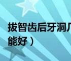 拔智齒后牙洞幾天能長好（拔智齒后牙洞多久能好）