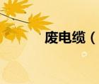 廢電纜（說一說廢電纜的簡介）