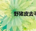 野豬皮去毛最好的方法（野豬皮）