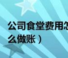公司食堂費用怎么做賬科目（公司食堂費用怎么做賬）