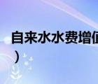 自來水水費(fèi)增值稅稅率（自來水費(fèi)增值稅稅率）