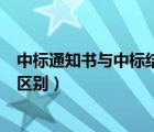 中標(biāo)通知書與中標(biāo)結(jié)果通知書（中標(biāo)通知書和成交通知書的區(qū)別）