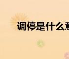 調(diào)停是什么意思呢（調(diào)停是什么意思）