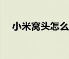 小米窩頭怎么做松軟（窩頭怎么做松軟）