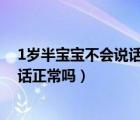 1歲半寶寶不會(huì)說(shuō)話正常嗎 m.由來(lái).cn（一歲半寶寶不會(huì)說(shuō)話正常嗎）