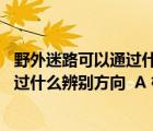野外迷路可以通過什么來辨別方向（野外迷路后 我們可以通過什么辨別方向  A 根據(jù)樹木的年輪）