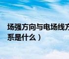 場強方向與電場線方向（電場中場強方向與電場力方向的關系是什么）