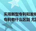 實用新型專利和發(fā)明專利有什么區(qū)別（發(fā)明專利和實用新型專利有什么區(qū)別 尤其申請的時候）