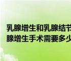 乳腺增生和乳腺結(jié)節(jié)有什么區(qū)別（前列腺增生手術(shù)費(fèi)用 前列腺增生手術(shù)需要多少錢）