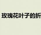 玫瑰花葉子的折法圖解（玫瑰花葉子的折法）