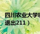 四川農(nóng)業(yè)大學(xué)哪年評為211的（四川農(nóng)業(yè)大學(xué)退出211）