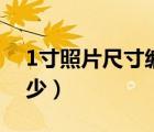 1寸照片尺寸編輯器（小1寸照片的尺寸是多少）