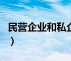 民營企業(yè)和私企的區(qū)別（民營企業(yè)是什么意思）