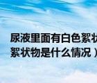 尿液里面有白色絮狀物是什么情況引起的（尿液里面有白色絮狀物是什么情況）