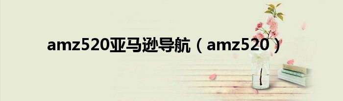 amz520亞馬遜導(dǎo)航（amz520）