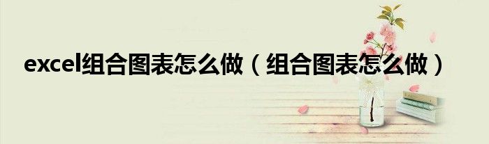 excel組合圖表怎么做（組合圖表怎么做）