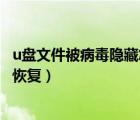 u盤文件被病毒隱藏怎么恢復正常（u盤文件被病毒隱藏怎么恢復）