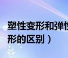 塑性變形和彈性變形定義（塑性變形和彈性變形的區(qū)別）