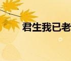 君生我已老講的什么（君生我已老）