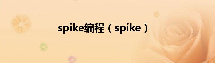 spike編程（spike）