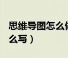 思維導(dǎo)圖怎么做才好看?（思維導(dǎo)圖怎么做 怎么寫）