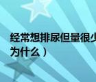 經(jīng)常想排尿但量很少是為什么原因（經(jīng)常想排尿但量很少是為什么）