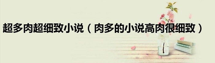 超多肉超細(xì)致小說（肉多的小說高肉很細(xì)致）