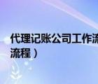 代理記賬公司工作流程和工作規(guī)范制度（代理記賬公司工作流程）