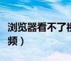 瀏覽器看不了視頻怎么解決（瀏覽器看不了視頻）