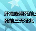 肝癌晚期死前三天癥狀 m.由來.cn（肝癌晚期死前三天征兆）