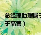 總經(jīng)理助理屬于高管還是中層（總經(jīng)理助理屬于高管）