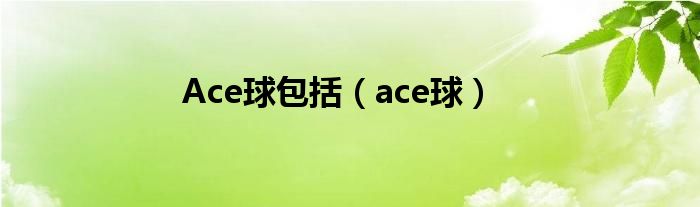 Ace球包括（ace球）