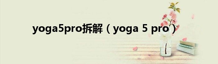 yoga5pro拆解（yoga 5 pro）