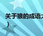關(guān)于狼的成語(yǔ)大全100個(gè)（關(guān)于狼的成語(yǔ)大全）