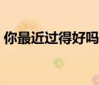 你最近過(guò)得好嗎大壯歌詞（你最近過(guò)得好嗎）