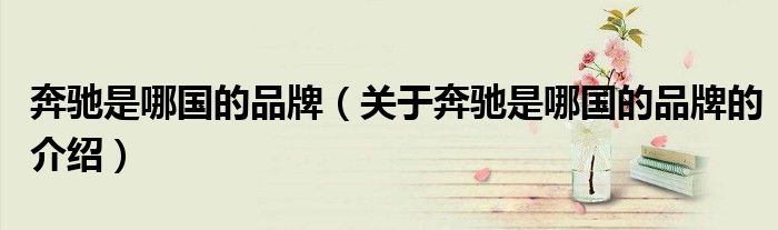 奔馳是哪國(guó)的品牌（關(guān)于奔馳是哪國(guó)的品牌的介紹）