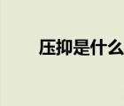 壓抑是什么意思（押韻是什么意思）