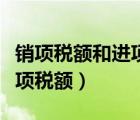 銷項稅額和進項稅額怎么抵扣（銷項稅額和進項稅額）