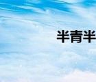 半青半紫字謎（半青半紫）