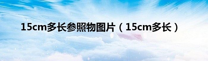 15cm多長參照物圖片（15cm多長）