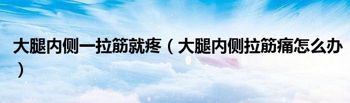 大腿內(nèi)側(cè)一拉筋就疼（大腿內(nèi)側(cè)拉筋痛怎么辦）