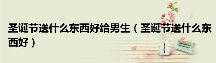 圣誕節(jié)送什么東西好給男生（圣誕節(jié)送什么東西好）
