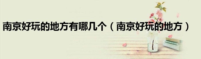 南京好玩的地方有哪幾個(gè)（南京好玩的地方）