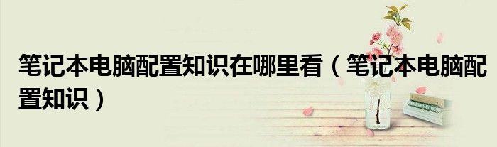 筆記本電腦配置知識在哪里看（筆記本電腦配置知識）