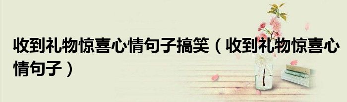 收到禮物驚喜心情句子搞笑（收到禮物驚喜心情句子）