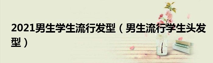 2021男生學(xué)生流行發(fā)型（男生流行學(xué)生頭發(fā)型）